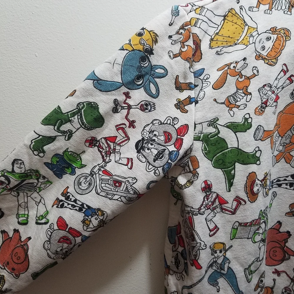 Pixar Toy Story 4 Character Cartoon Print Kids Hoodie Zip 9/10 Disney Sweatshirt - Picture 10 of 13